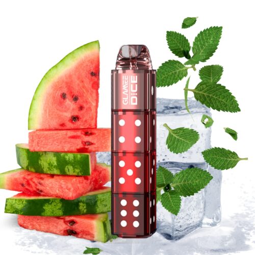 Pod desechable sales de nicotina, categoria Frio, marca GLAMEE, sabor Watermelon Ice. 6.000 Puff, descripcion: Sandia, Ice 50mg, presentacion: 6000 Puff, tienda de vapeo onlie Freesmokevape.