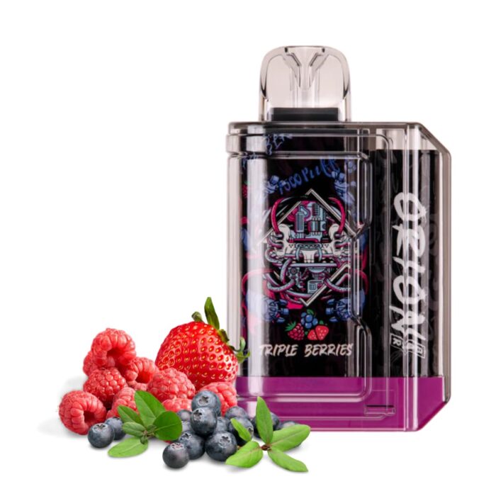 Pod desechable sales de nicotina, categoria Frutal, marca ORION, sabor Triple Berries 7.500 Puff, descripcion: Fresa, Frambuesa, Arándano 50mg, presentacion: 7500 Puff, tienda de vapeo onlie Freesmokevape.