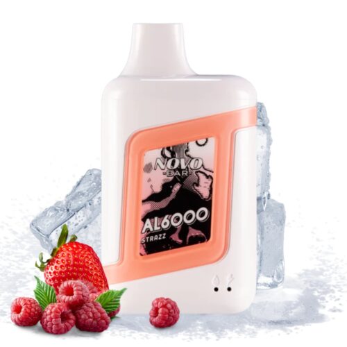 Pod desechable sales de nicotina, categoria Frio, marca SMOK, sabor Smok Strazz Ice 6.000 Puff, descripcion: Fresa, Frambuesa Ice 50mg, presentacion: 6000 Puff, tienda de vapeo onlie Freesmokevape.