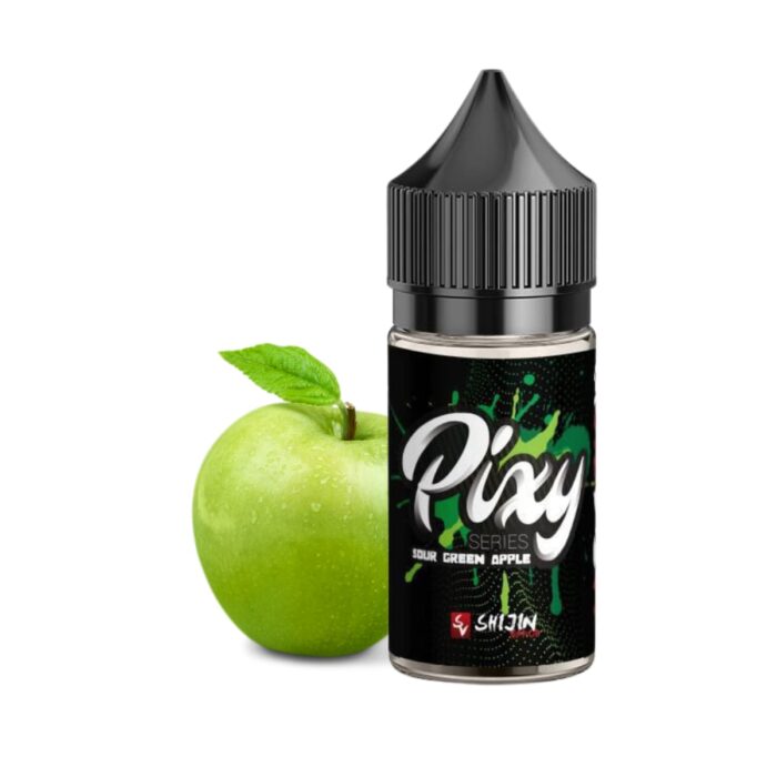 Liquido sales de nicotina, categoria Frutal, marca SHIJIN, sabor Sour Green Apple, descripcion: Manzana Verde 24mg y 50mg, presentacion: 30ML, tienda de vapeo onlie Freesmokevape.