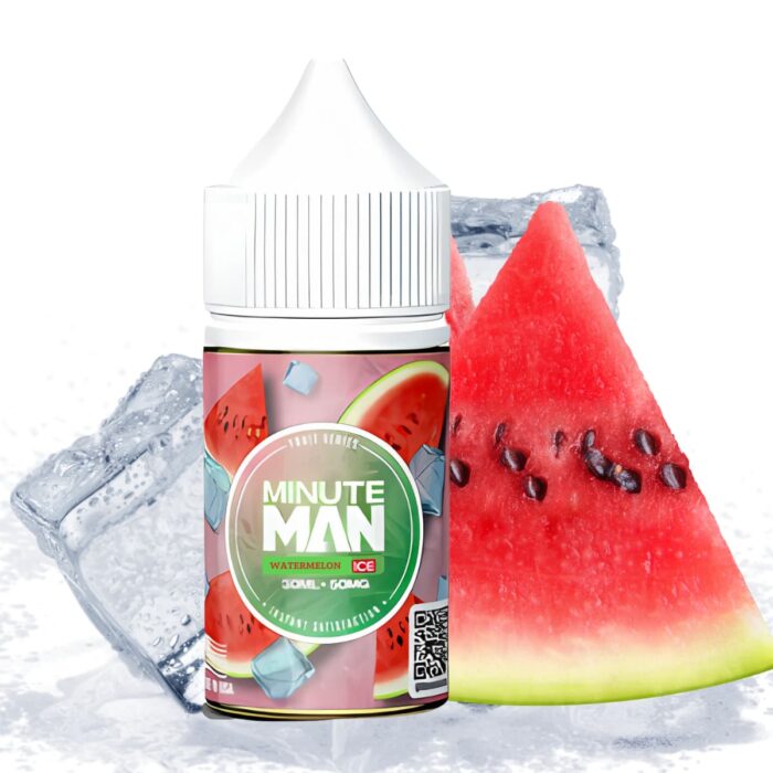 Liquido sales de nicotina, categoria Frio, marca MINUTE MAN, sabor Watermelon Ice, descripcion: Sandia, Ice 35mg y 50mg, presentacion: 30ML, tienda de vapeo onlie Freesmokevape.