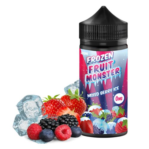 Liquido base libre, categoria Frio, marca MONSTER LABS, sabor Frozen Fruit Monster Mixed Berry, descripcion: Fresas, Moras, Arándanos, Frambuesas, Frozen 0mg, 3mg y 6mg, presentacion: 100ML, tienda de vapeo onlie Freesmokevape.