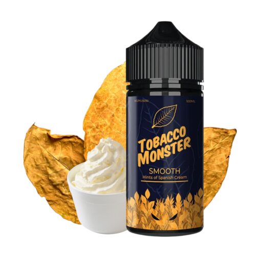 Liquido base libre, categoria Tabaco, marca MONSTER LABS, sabor Tabaco Monster Smooth, descripcion: Tabaco, Crema Española 0mg, 3mg y 6mg, presentacion: 100ML, tienda de vapeo onlie Freesmokevape.