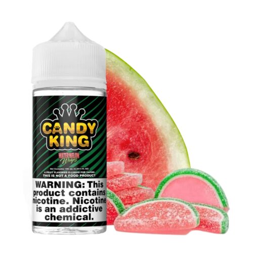 Liquido base libre, categoria Frutal, marca CANDY KING, sabor Watermelon Wedges, descripcion: Gomitas De Sandia 0mg, 3mg y 6mg, presentacion: 100ML, tienda de vapeo onlie Freesmokevape.