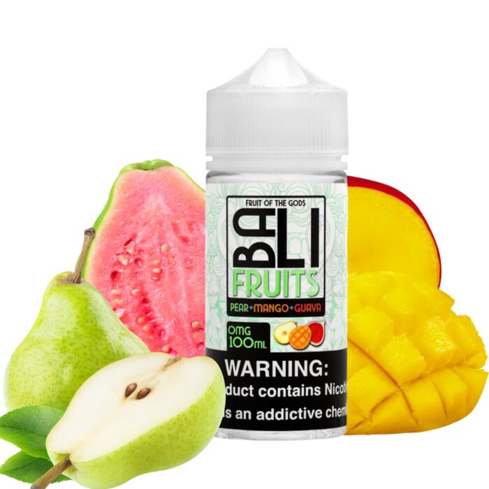 Liquido base libre, categoria Frutal, marca KINGS CREST, sabor Pear Mango Guava, descripcion: Pera, Mango, Guayaba 0mg, 3mg y 6mg , presentacion: 100ML, tienda de vapeo onlie Freesmokevape.