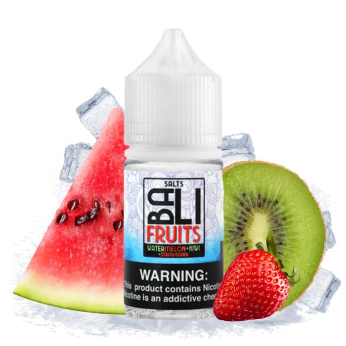 Liquido sales de nicotina, categoria Frio, marca KINGS CREST, sabor Watermelon Kiwi Strawberry Ice, descripcion: Kiwi, Sandía, Fresas, Ice 35mg y 50mg, presentacion: 30ML, tienda de vapeo onlie Freesmokevape.