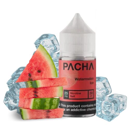 Liquido sales de nicotina, categoria Frio, marca PACHA, sabor Watermelon Ice, descripcion: Sandía, Ice 25mg y 50mg, presentacion: 30ML, tienda de vapeo onlie Freesmokevape.