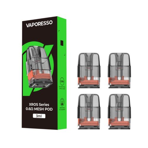 Categoria: Resistencia Comercial, marca: VAPORESSO, Referencia: Pod Xros 0.6 Ohm 3 Ml, presentacion: Unidad, tienda de vapeo onlie Freesmokevape.