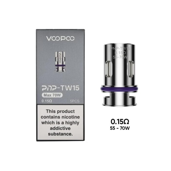 Categoria: Resistencia Comercial, marca: VOOPOO, Referencia: Resistencia Pnp Tw15 0.15 Ohm, presentacion: Unidad, tienda de vapeo onlie Freesmokevape.