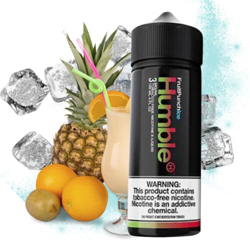 Liquido base libre, categoria Frio, marca HUMBLE JUICE CO., sabor Fruit Punch Ice, descripcion: Frutas Tropicales Ice 0mg, 3mg y 6mg , presentacion: 120ML, tienda de vapeo onlie Freesmokevape.