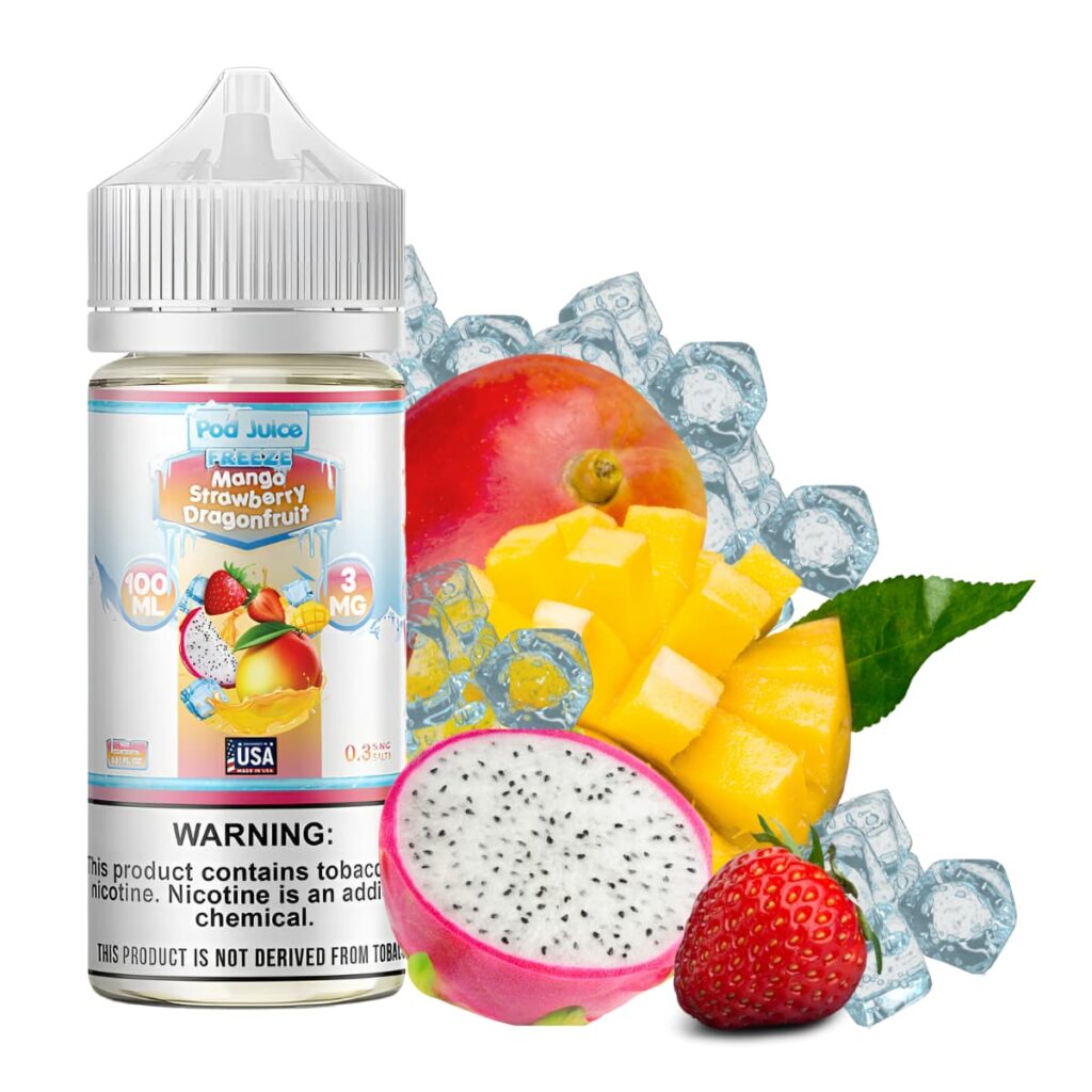 Freeze Mango Strawberry Dragonfruit Free Smoke Vape