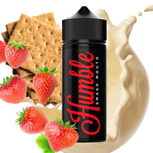 Liquido base libre, categoria Postre, marca HUMBLE JUICE CO., sabor Smash Mouth, descripcion: Fresas, Galletas Graham y Natilla 0mg, 3mg y 6mg , presentacion: 120ML, tienda de vapeo onlie Freesmokevape.