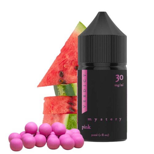 Liquido sales de nicotina, categoria Frutal, marca VRDCT, sabor Mystery Pink, descripcion: Dulces De Sandía 30mg y 50mg, presentacion: 30ML, tienda de vapeo onlie Freesmokevape.