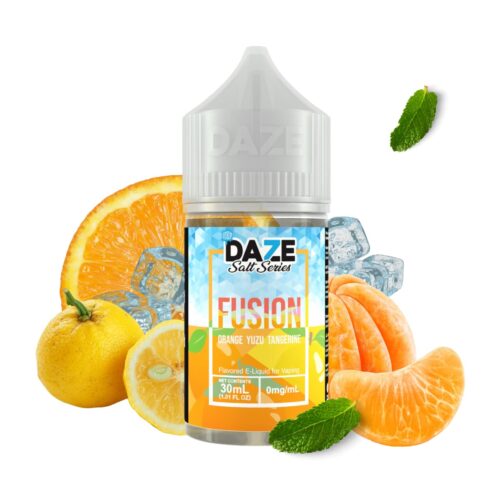 Liquido sales de nicotina, categoria Frio, marca DAZE, sabor Fusion Ice Orange Yuzu Tangerine, descripcion: Naranja, Mandarina, Yuzu, Iced 30mg y 50mg, presentacion: 30ML, tienda de vapeo onlie Freesmokevape.