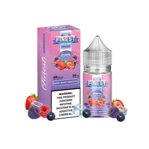 Liquido sales de nicotina, categoria Frio, marca THE FINEST, sabor Berry Blast Menthol, descripcion: Fresa, Arándanos, Frambuesa, Mentol 30mg y 50mg, presentacion: 30ML, tienda de vapeo onlie Freesmokevape.