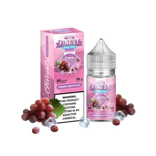 Liquido sales de nicotina, categoria Frio, marca THE FINEST, sabor Grape Menthol, descripcion: Uva, Mentol 30mg y 50mg, presentacion: 30ML, tienda de vapeo onlie Freesmokevape.