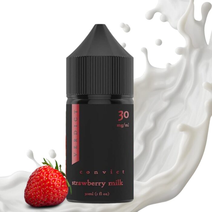 Liquido sales de nicotina, categoria Postre, marca VRDCT, sabor Strawberry Milk, descripcion: Fresa, Leche 30mg y 50mg, presentacion: 30ML, tienda de vapeo onlie Freesmokevape.