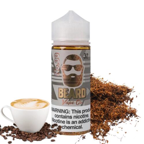 Liquido base libre, categoria Tabaco, marca BEARD VAPE, sabor No.00 , descripcion: Tabaco, Cappuccino 0mg, 3mg y 6mg, presentacion: 120ML, tienda de vapeo onlie Freesmokevape.