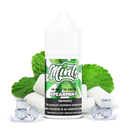 Liquido sales de nicotina, categoria Frio, marca MINTS, sabor Spearmint, descripcion: Caramelos de Menta Dulce 30mg y 50mg, presentacion: 30ML, tienda de vapeo onlie Freesmokevape.