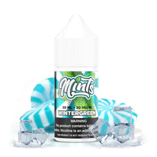 Liquido sales de nicotina, categoria Frio, marca MINTS, sabor Wintergreen, descripcion: Menta 30mg y 50mg, presentacion: 30ML, tienda de vapeo onlie Freesmokevape.