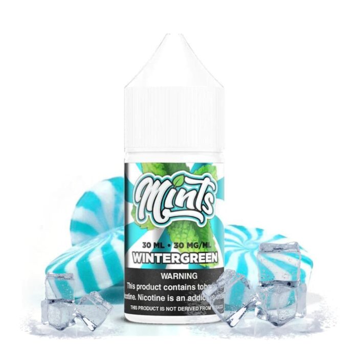 Liquido sales de nicotina, categoria Frio, marca MINTS, sabor Wintergreen, descripcion: Menta 30mg y 50mg, presentacion: 30ML, tienda de vapeo onlie Freesmokevape.