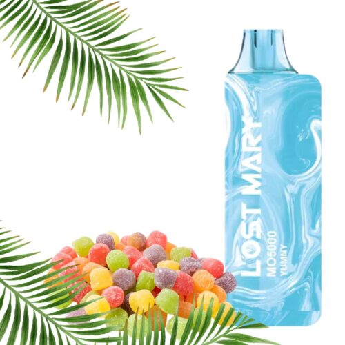 Pod desechable sales de nicotina, categoria Frutal, marca LOST MARY, sabor Yummy, descripcion: Gomitas Tropicales 0mg y 50mg, presentacion: 5000 Puff, tienda de vapeo onlie Freesmokevape.