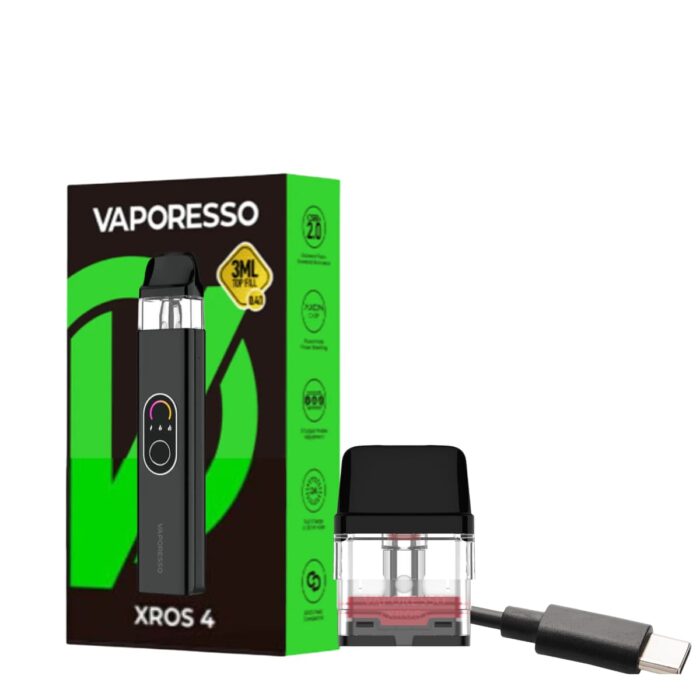 Categoria: Equipo Pod, marca: VAPORESSO, Referencia: Vaporesso Xras 4 Black, presentacion: Unidad, tienda de vapeo onlie Freesmokevape.