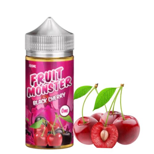 Liquido base libre, categoria Frutal, marca MONSTER LABS, sabor Fruit Black Cherry, descripcion: Cereza 0mg, 3mg y 6mg, presentacion: 100ML, tienda de vapeo onlie Freesmokevape.