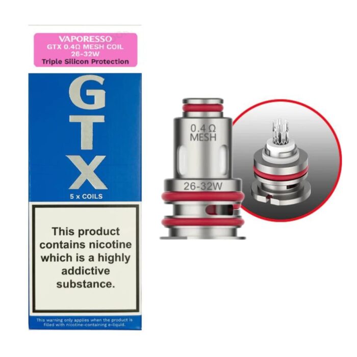 Categoria: Resistencia Comercial, marca: VAPORESSO, Referencia: Resistencia Gtx 0.4, presentacion: Unidad, tienda de vapeo onlie Freesmokevape.
