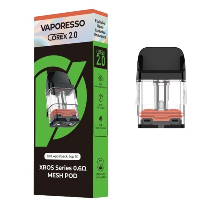 Categoria: Resistencia Comercial, marca: VAPORESSO, Referencia: Pod Xros 0.6 Ohm 3 Ml, presentacion: Unidad, tienda de vapeo onlie Freesmokevape.