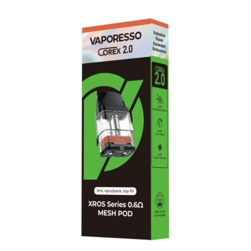 Categoria: Resistencia Comercial, marca: VAPORESSO, Referencia: Pod Xros 0.6 Ohm 3 Ml, presentacion: Unidad, tienda de vapeo onlie Freesmokevape.