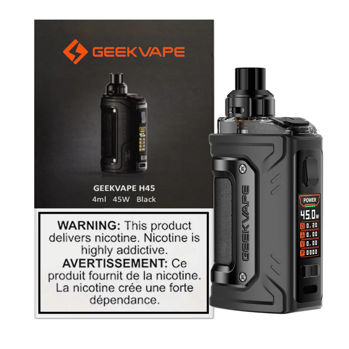 Categoria: Equipo Pod o Kit de Inicio, marca: GEEKVAPE, Referencia: Aegis Hero 2 H45 Kit , presentacion: Unidad, tienda de vapeo onlie Freesmokevape.