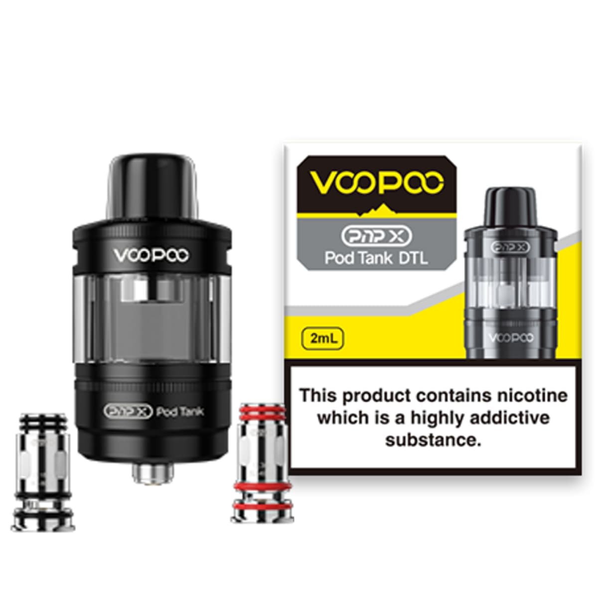 Categoria: Tanque Sub Ohm, marca: VOOPOO, Referencia: Voopoo Pnp X Tank DTL 5ml grey, presentacion: Unidad, tienda de vapeo onlie Freesmokevape.