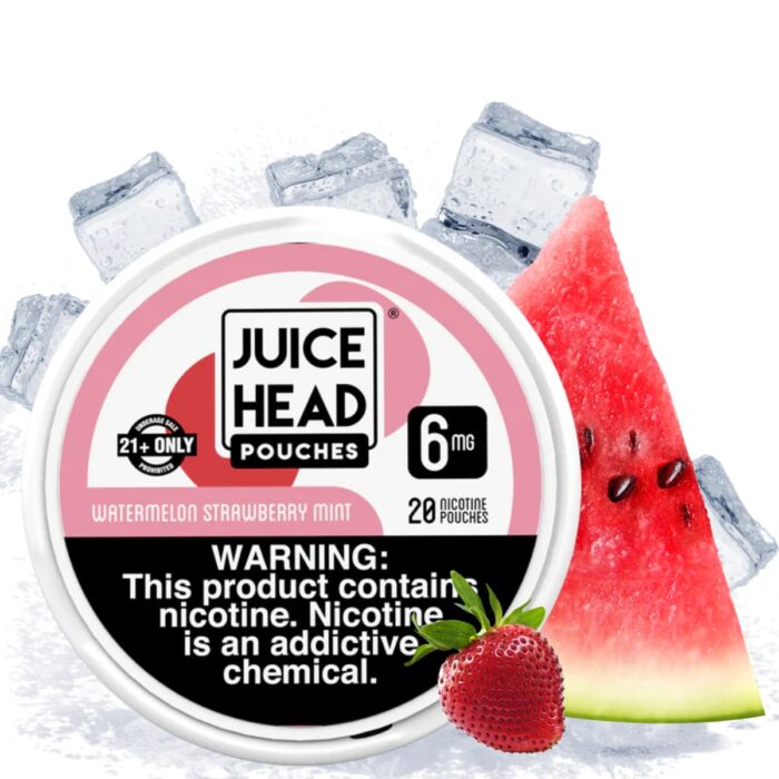 Categoria: Pouches, marca: JUICE HEAD, Referencia: Pouches Watermelon Strawberry Mint, presentacion: Unidad, tienda de vapeo onlie Freesmokevape.