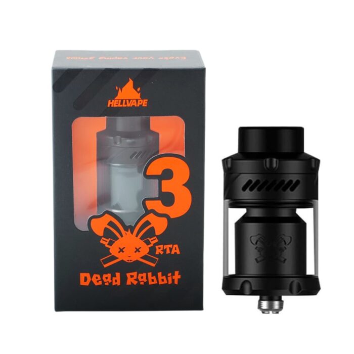 Categoria: Tanque reconstruible RTA, marca: HELLVAPE, Referencia: Dead Rabbit V3 Rta Full Black, presentacion: Unidad, tienda de vapeo onlie Freesmokevape.