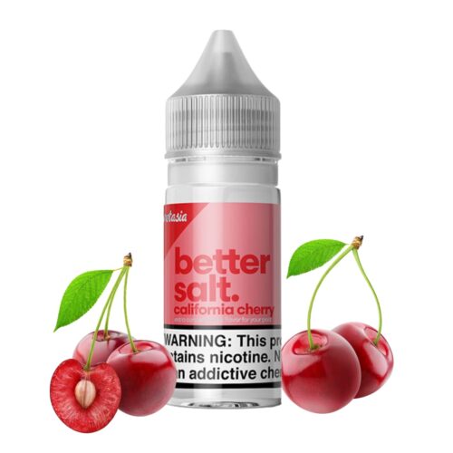 Liquido sales de nicotina, categoria Frutal, marca VAPETASIA, sabor Better Salt California Cherry, descripcion: Cereza 25mg y 50mg, presentacion: 30ML, tienda de vapeo onlie Freesmokevape.