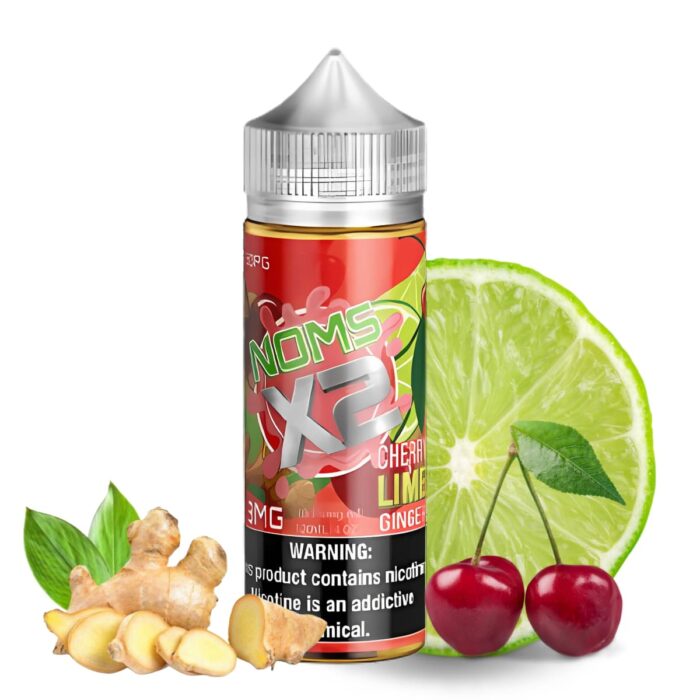 Liquido base libre, categoria Frutal, marca FREE NOMS, sabor Cherry Lime Ginger, descripcion: Cereza, Limón, Gengibre 0mg, 3mg y 6mg , presentacion: 120ML, tienda de vapeo onlie Freesmokevape.