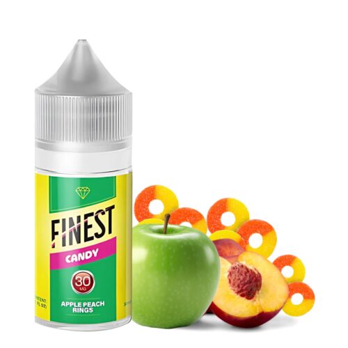 Liquido sales de nicotina, categoria Frutal, marca THE FINEST, sabor Apple Peach Rings, descripcion: Durazno, Manzana Verde 30mg y 50mg, presentacion: 30M, tienda de vapeo onlie Freesmokevape.