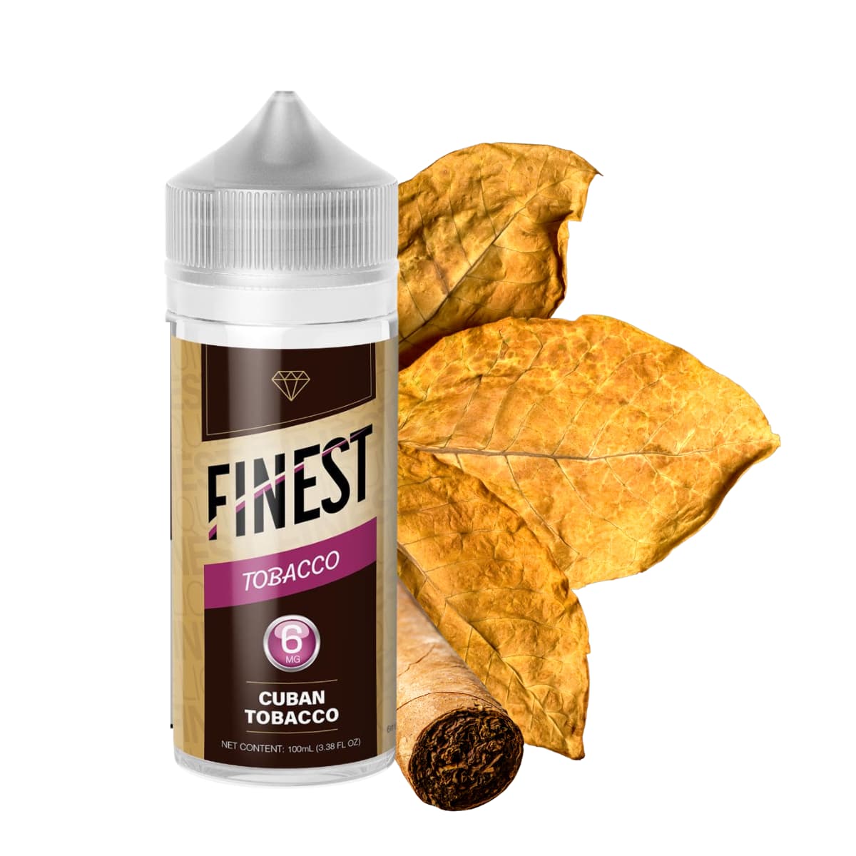 ET-Finest-Tobacco-FreeSmokeVape Liquido base libre, categoria Tabaco, marca THE FINEST, sabor Cuban Tobacco, descripcion: Tabaco Cubano 0mg, 3mg y 6mg, presentacion: 100ML, tienda de vapeo onlie Freesmokevape.