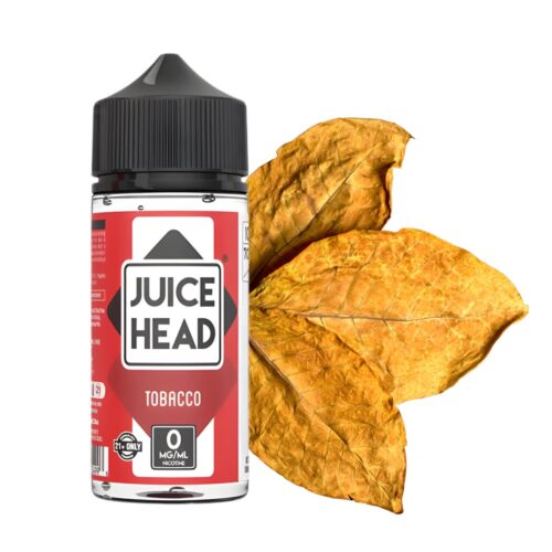 Liquido base libre, categoria Tabaco, marca JUICE HEAD, sabor Tobacco, descripcion: Clásico Tabaco 0mg, 3mg y 6mg, presentacion: 100ML, tienda de vapeo onlie Freesmokevape.